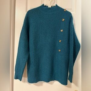 Verve Ami Teal Knit Sweater